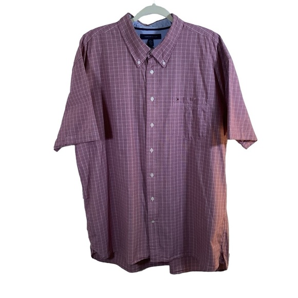 Tommy Hilfiger Other - Tommy Hilfiger Men’s Plaid Short Sleeve Button Down Shirt. Size XXL